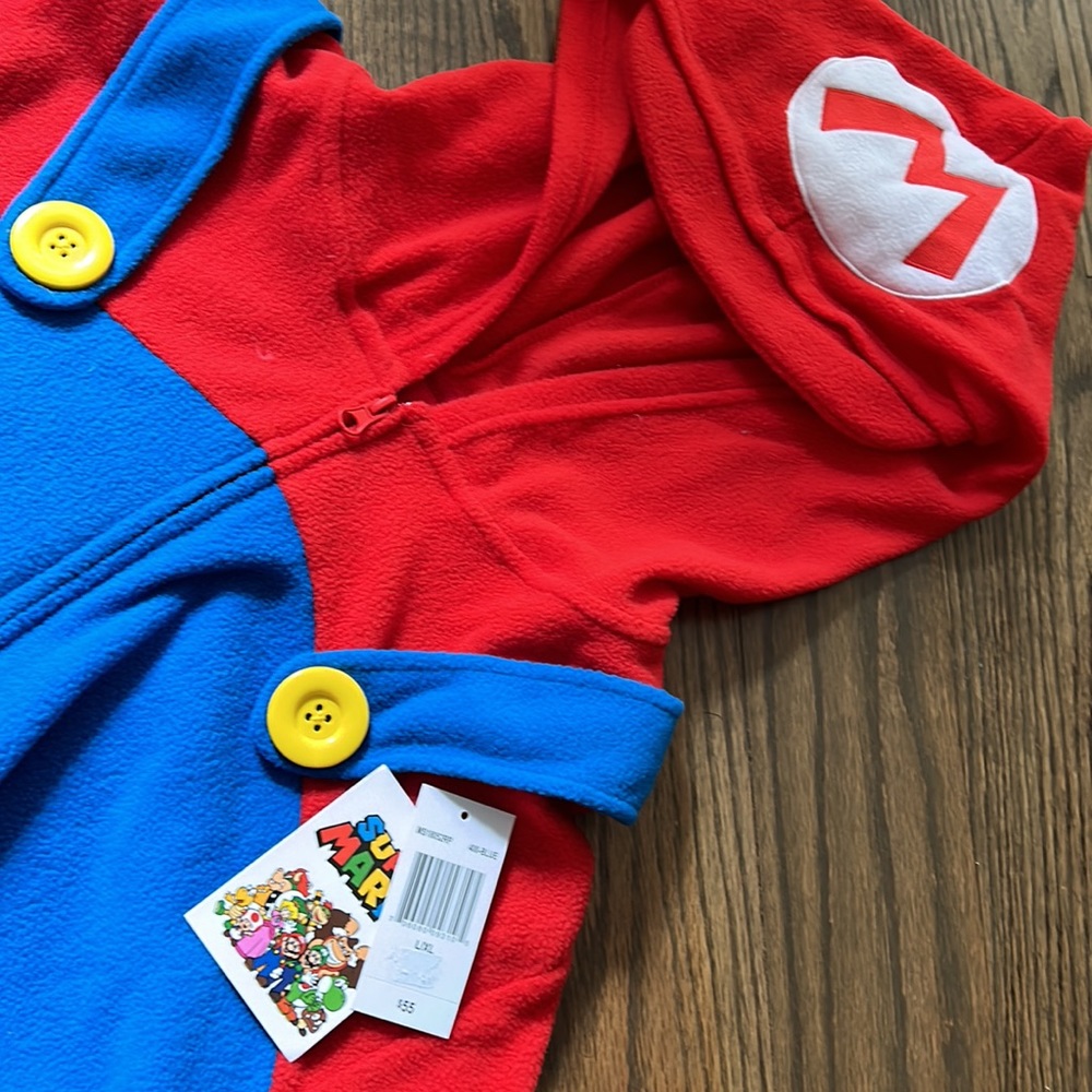 Super Mario Nintendo “Mario” Costume Onesie Worn Once